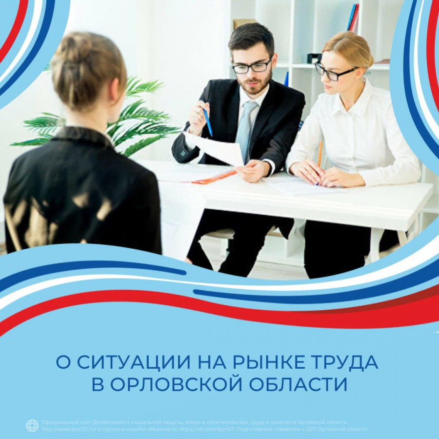 О состоянии на рынке труда в Орловской области